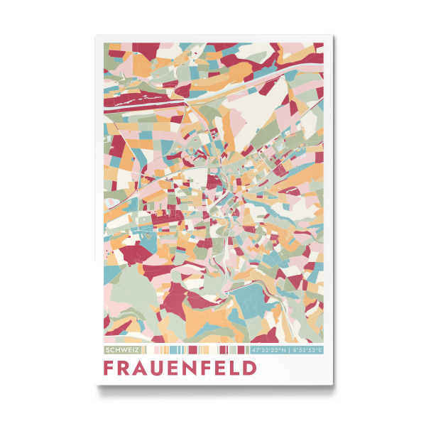 Galerie-Print "Colormap Frauenfeld" 30x20 cm artboxONE