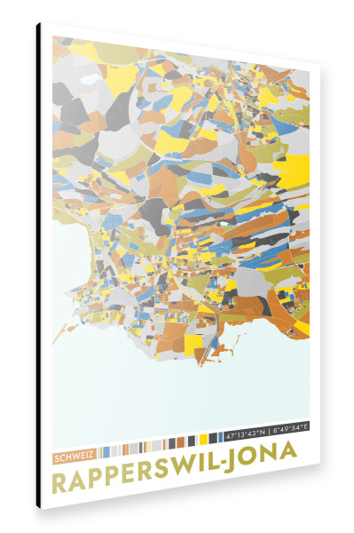 Alu-Dibond "Rapperswil-Jona Color" 30x20 cm artboxONE