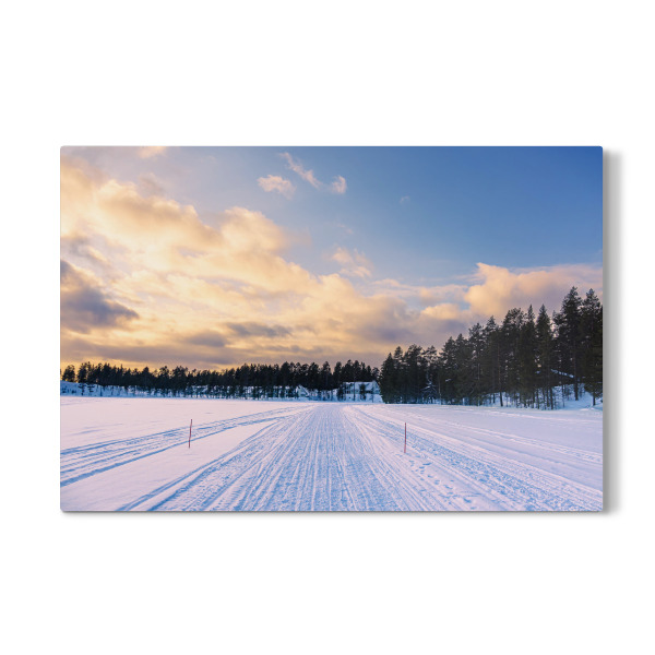 Galerie-Print "Sonnenuntergang im Winter" 30x20 cm artboxONE