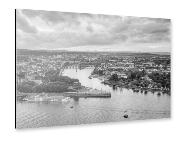 Alu-Dibond "Deutsches Eck Koblenz" 75x50 cm artboxONE