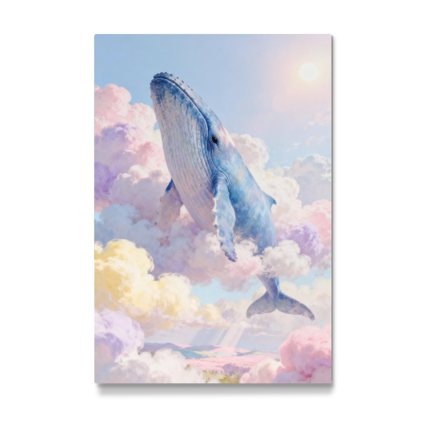 Galerie-Print "Wal in bunten Wolken" 30x20 cm artboxONE