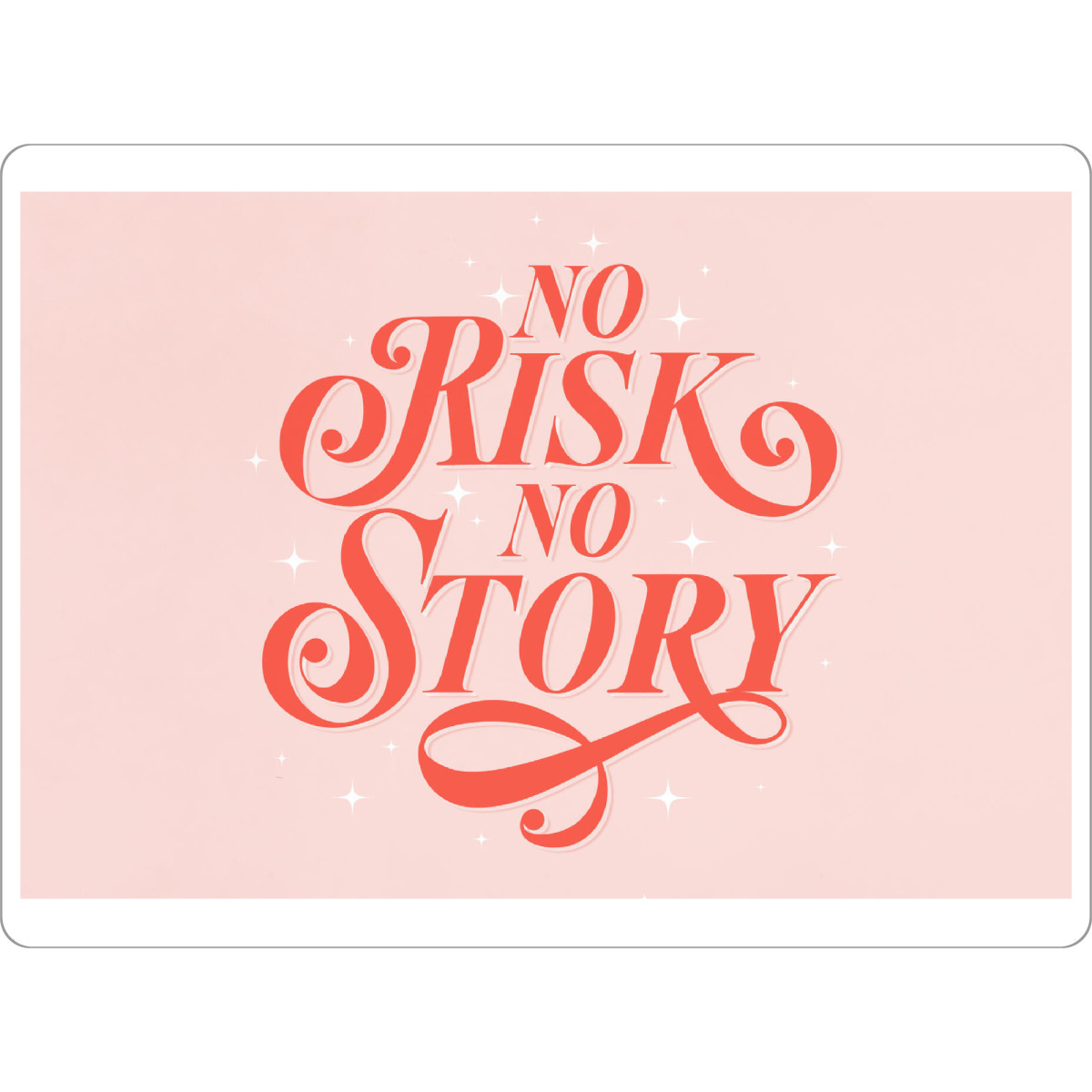 Tischset "No Risk. No Story. Trau dich" artboxONE - Typografie