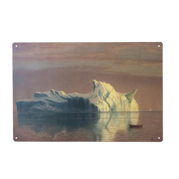 Metall Poster "Der Eisberg von Albert Bierstadt" artboxONE - Natur,Reise / Strand und Meer,Für Papa
