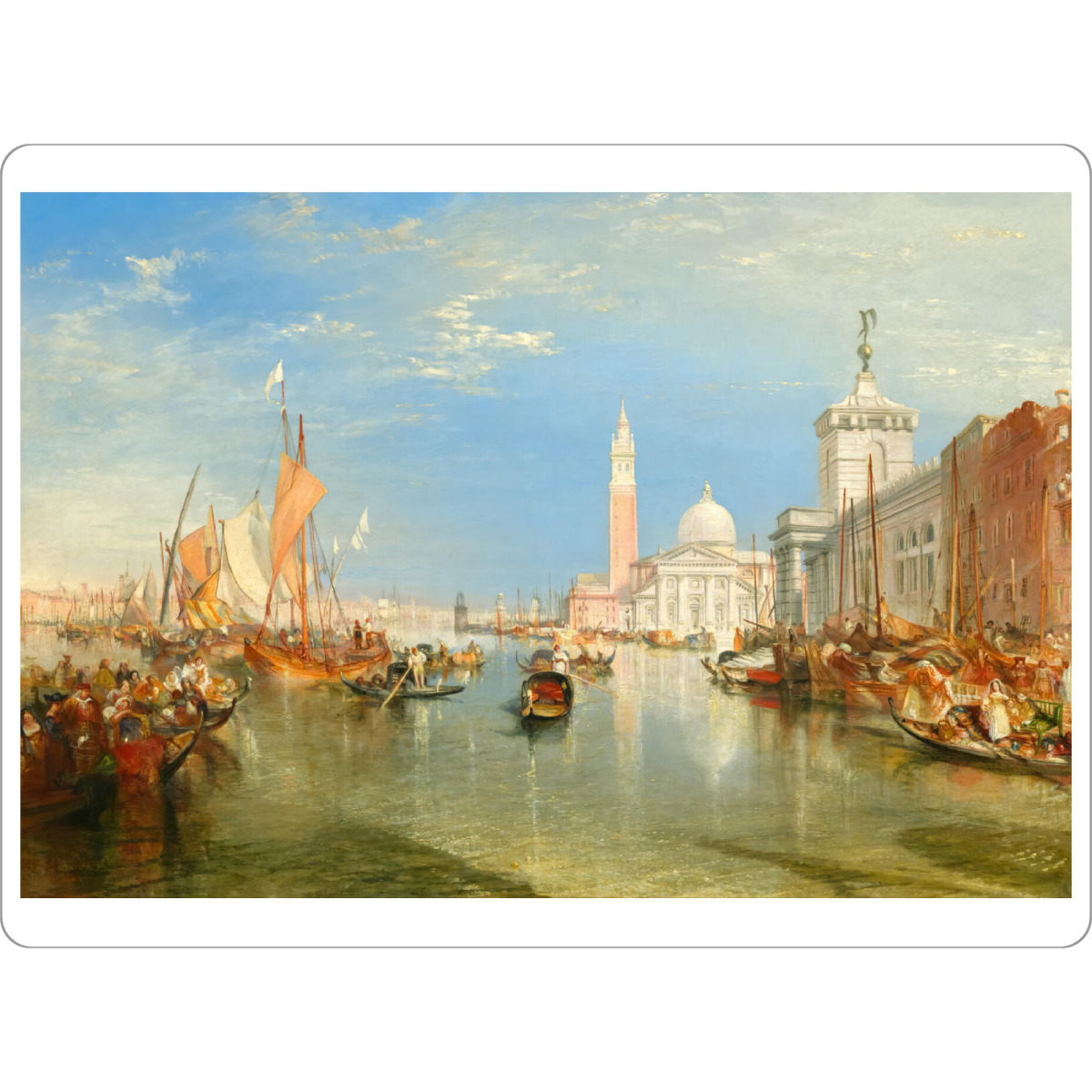 Tischset "Dogana und San Giorgio Maggiore" artboxONE - Städte,Architektur,Städte / Venedig