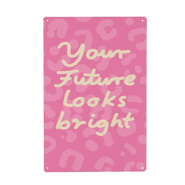 Holzbild "Your Future looks bright" artboxONE - Typografie