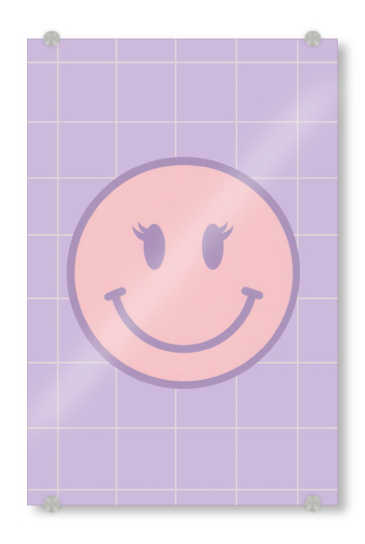 Acrylglasbild "Smiley" artboxONE - Liebe,Für Mama