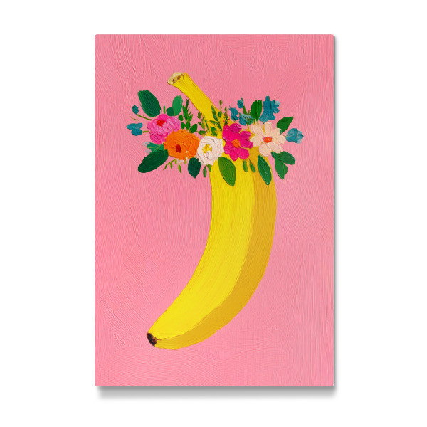 Galerie-Print "Banane im Blütenzauber" 75x50 cm artboxONE