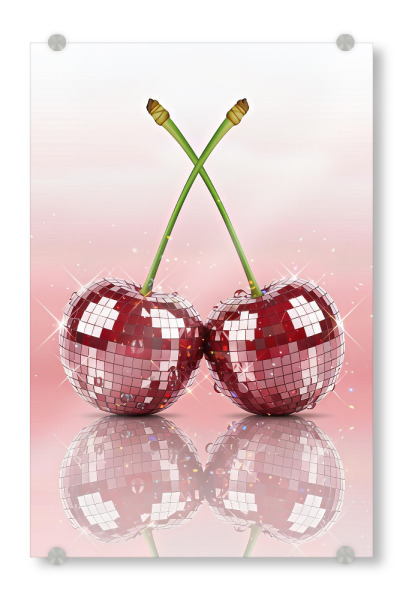 Acrylglasbild "Disco Cherry Art" artboxONE - Essen & Trinken