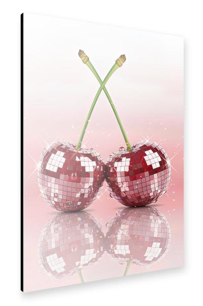 Alu-Dibond "Disco Cherry Art" 30x20 cm artboxONE