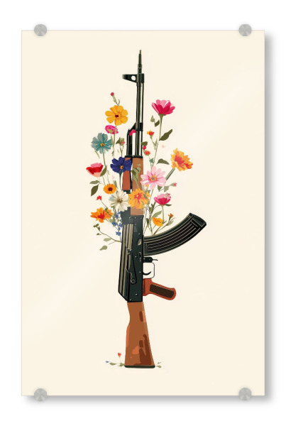 Acrylglasbild "Soft Rebellion" artboxONE - Floral,Streetart