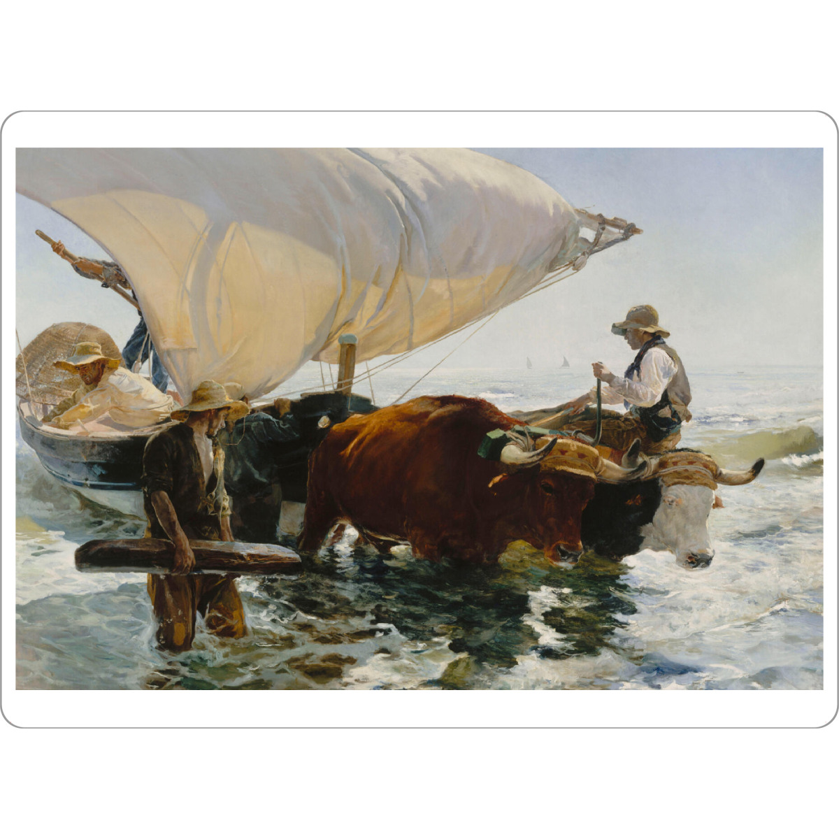 Tischset "Die Rückkehr vom Fischfang" artboxONE - Reise,Reise / Strand und Meer,Reise / Länder