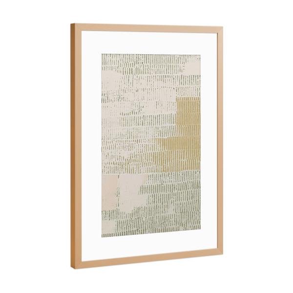 Poster mit Rahmen Kupfer "Geordnete Harmonie Stille" artboxONE - Natur,Abstrakt,Geometrie