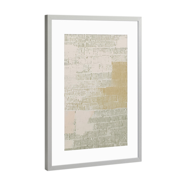 Poster mit Rahmen Silber "Geordnete Harmonie Stille" artboxONE - Natur,Abstrakt,Geometrie