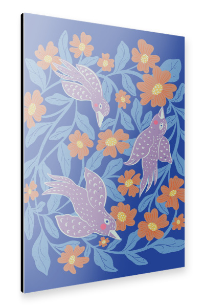 Alu-Dibond "Bunch of birds" 75x50 cm artboxONE