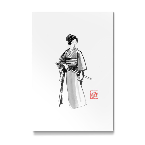 Galerie-Print "Samurai-Geisha" 30x20 cm artboxONE
