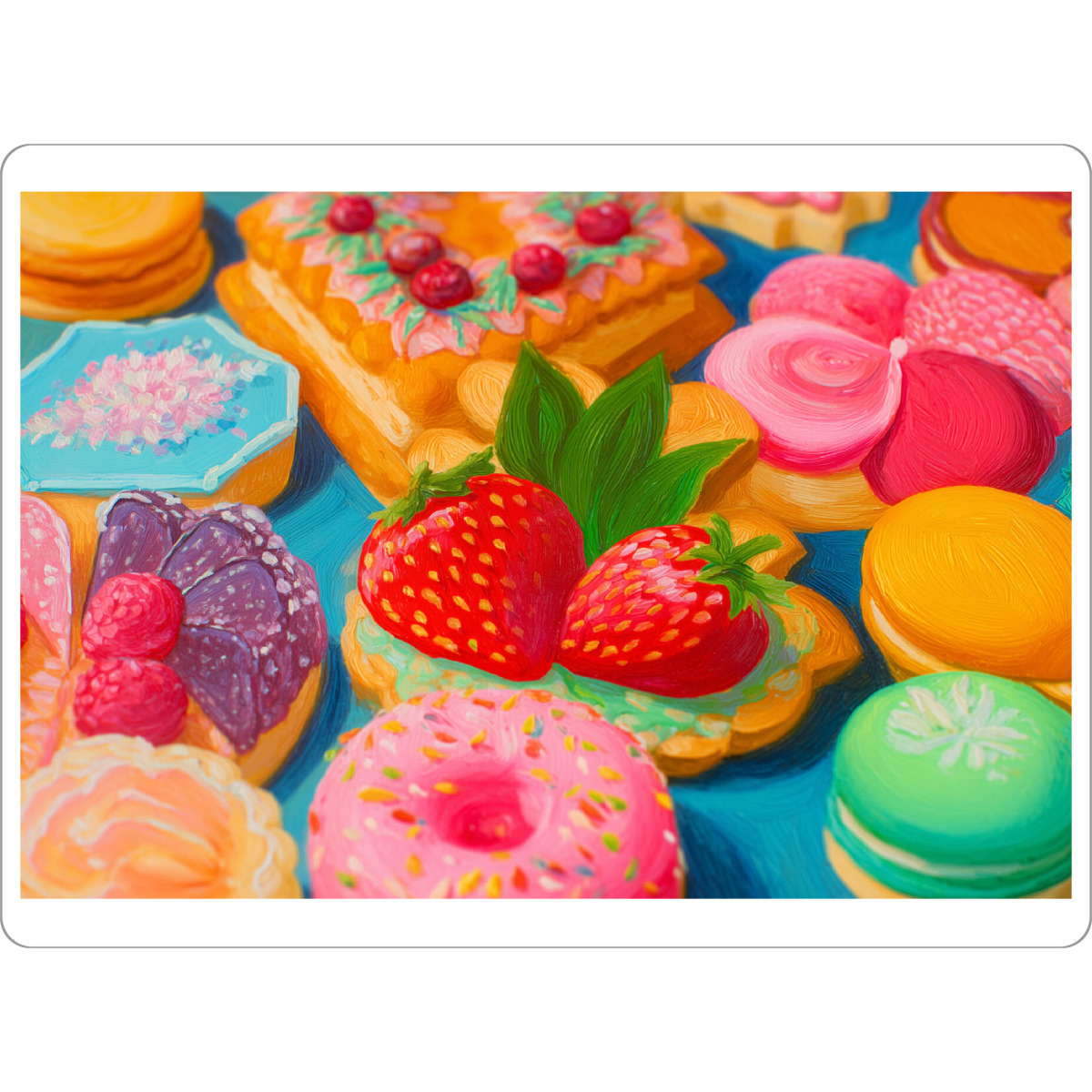 Tischset "Bunte Gebäckträume" artboxONE - Natur,Floral,Essen & Trinken / Obst & Gemüse