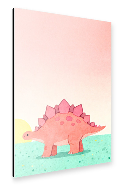 Alu-Dibond "Stegosaurus - Dino" 30x20 cm artboxONE