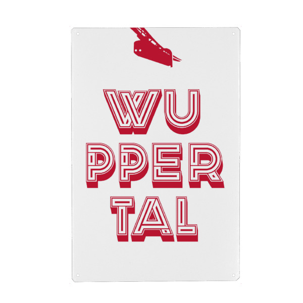 Holzbild "Wuppertal Pop Art" artboxONE - Städte,Typografie,Reise,Städte / Weitere