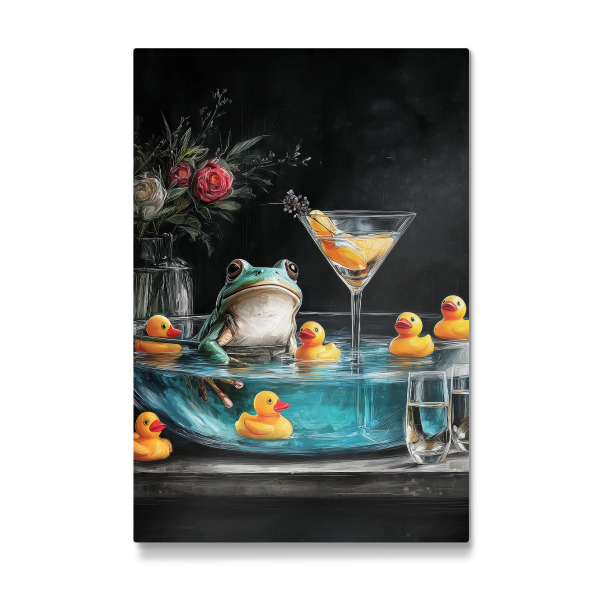 Galerie-Print "Frosch nimmt ein Bad A" 30x20 cm artboxONE