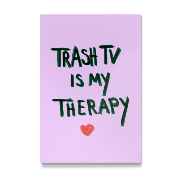 Galerie-Print "Trash Tv is my Therapy" 75x50 cm artboxONE