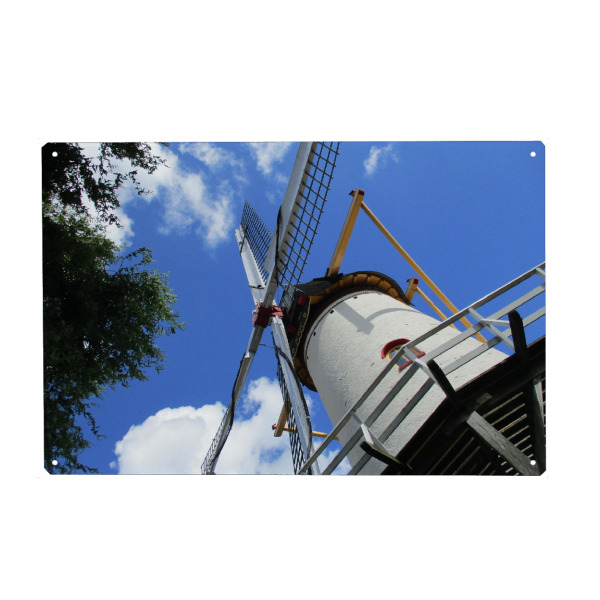 Holzbild "Holländische Windmühle" artboxONE - Reise,Architektur,Reise / Länder