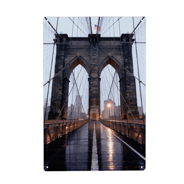 Holzbild "Brooklyn Bridge, USA" artboxONE - Städte / New York,Reise,Architektur