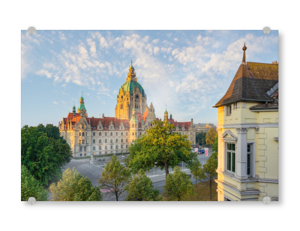 Acrylglasbild "Neues Rathaus in Hannover" artboxONE - Städte,Reise,Architektur