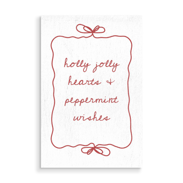 Holzbild "Peppermint Wishes" artboxONE - Festivals