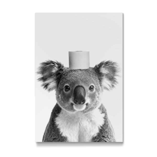 Galerie-Print "Lustige Koala-Badezimmerkunst" 30x20 cm artboxONE