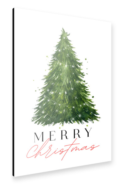 Alu-Dibond "Minimalist Merry" 75x50 cm artboxONE