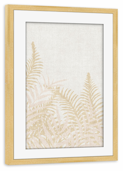 Poster mit Rahmen kiefer "Into The Jungle Perlish Uno" artboxONE - Natur