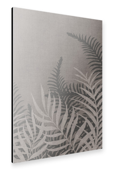 Alu-Dibond "Into The Jungle Taupe Due" 75x50 cm artboxONE