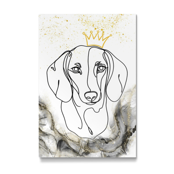 Galerie-Print "Dackelprinz" 75x50 cm artboxONE