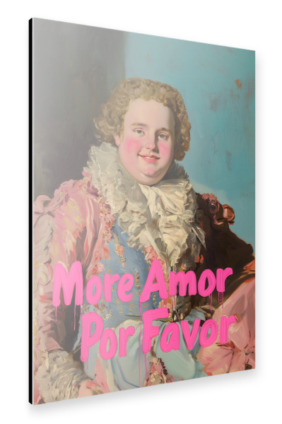 Alu-Dibond "Barocker more Amore Mann" 75x50 cm artboxONE