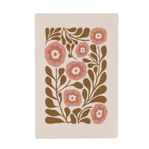 Holzbild "Blumentanz in Rosa" artboxONE - Floral,Für Kinder,Abstrakt
