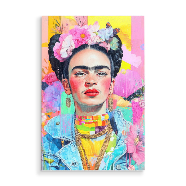 Holzbild "Frida-Porträt AF" artboxONE - Menschen - Frida,Frida kahlo,Porträt,Frau,Mädchen