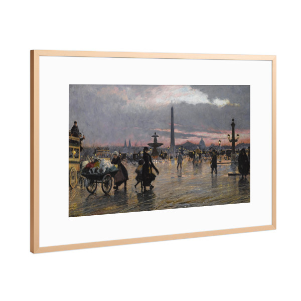Poster mit Rahmen Kupfer "Place de la Concorde" artboxONE - Städte,Architektur,Städte / Paris