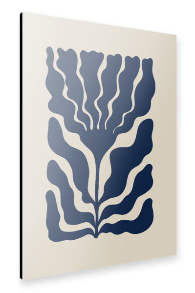 Alu-Dibond "Tagesblüte - Blau" 75x50 cm artboxONE