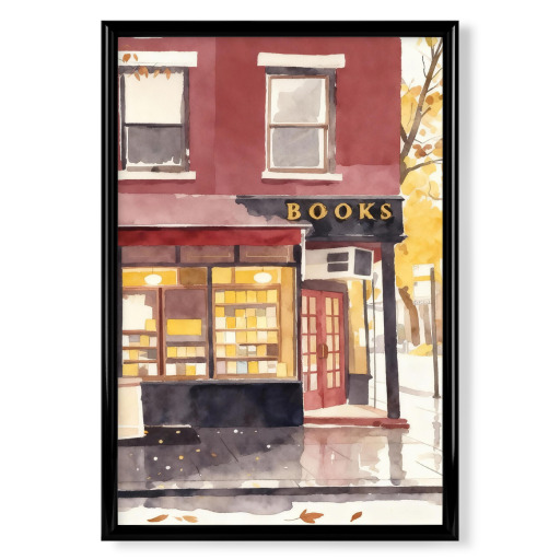 Cozy Bookstore, Autumn Book Shop