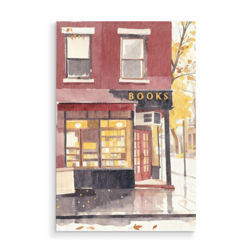 Cozy Bookstore, Autumn Book Shop Cozy Bookstore, Autumn Book Shop