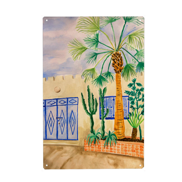 Holzbild "Morrocan Street" artboxONE - Reise,Architektur,Reise / Länder