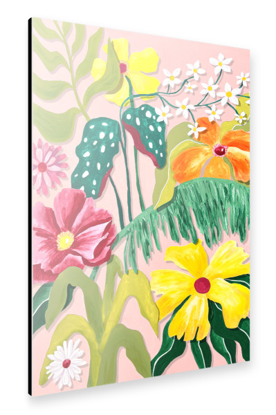 Alu-Dibond "Flores y Plantas" 75x50 cm artboxONE