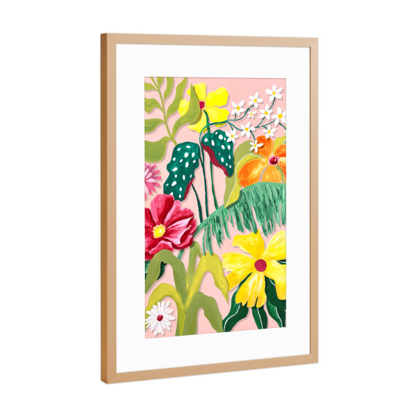 Poster mit Rahmen Kupfer "Flores y Plantas" artboxONE - Natur,Reise,Floral