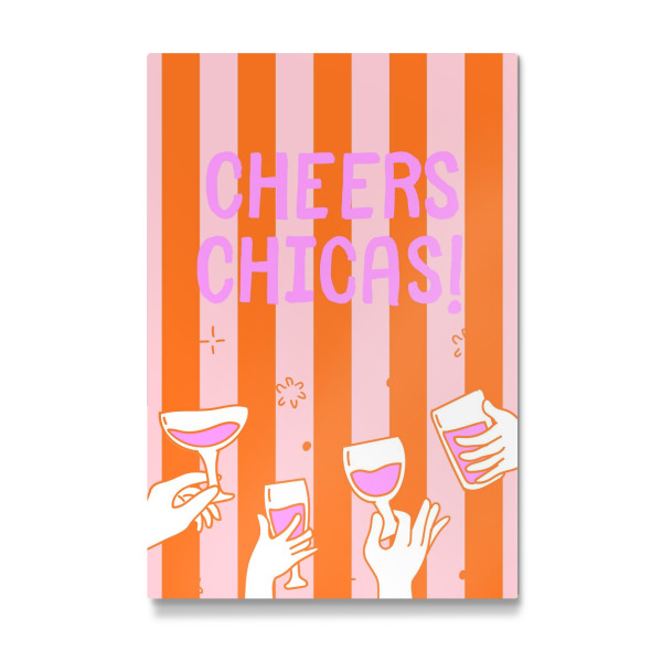Galerie-Print "Cheers chicas - Dopamin" 75x50 cm artboxONE