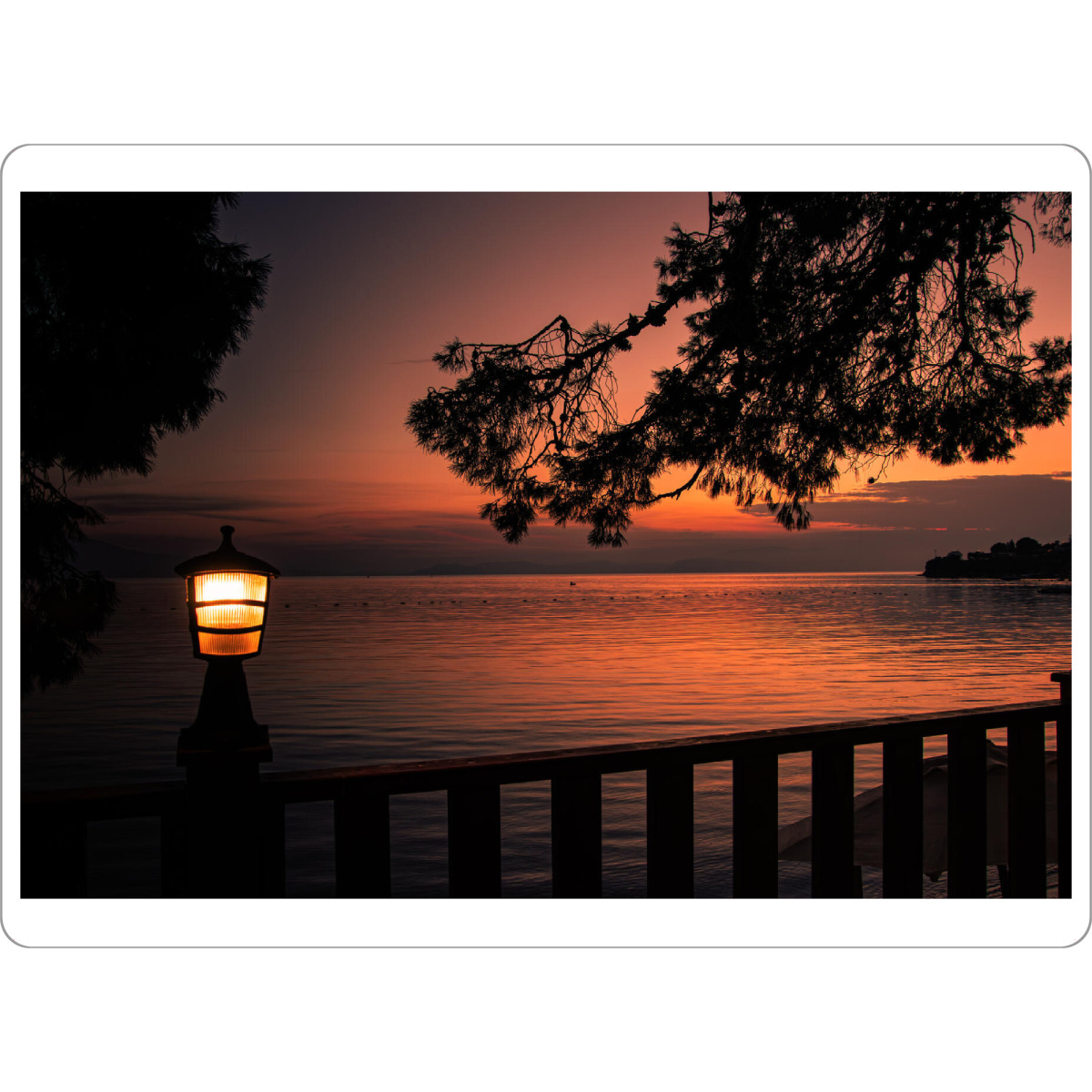 Tischset "Der Himmel brennt" artboxONE - Natur,Reise,Reise / Strand und Meer,Reise / Asien