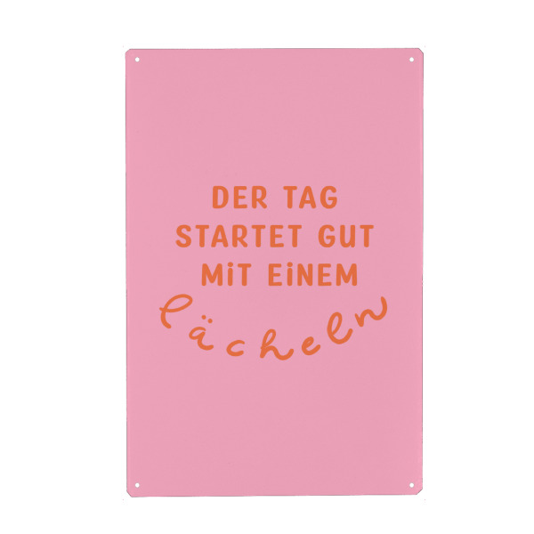 Holzbild "Guter Start in den Tag" artboxONE - Typografie