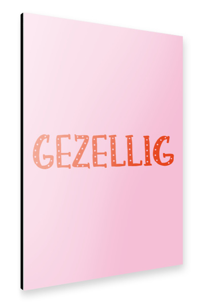 Alu-Dibond "Gezellig" 75x50 cm artboxONE