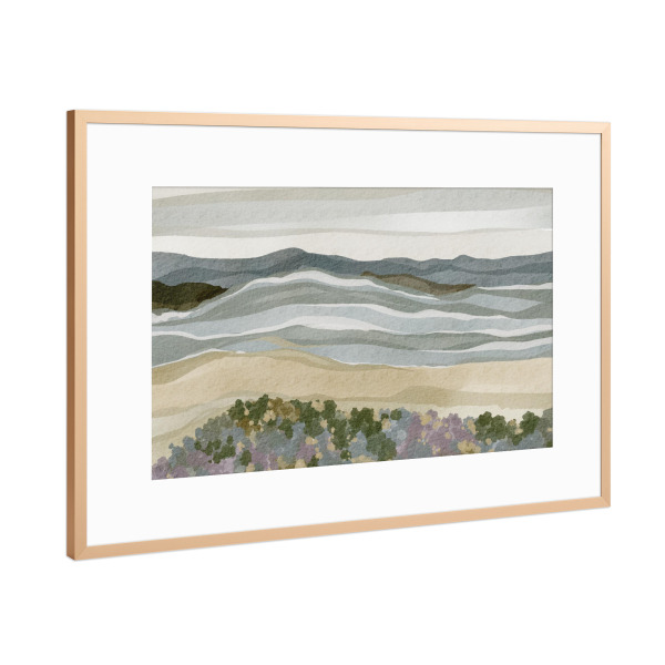 Poster mit Rahmen Kupfer "Muted landscape" artboxONE - Natur,Reise,Abstrakt
