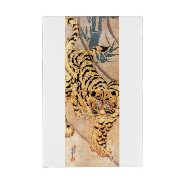 Holzbild "Tiger - Utagawa Kuniyoshi" artboxONE - Tiere,Reise / Asien - Tiger,Malerei,Gemälde,Kunst,Tier,Japan,Utagawa,Juniyoshi
