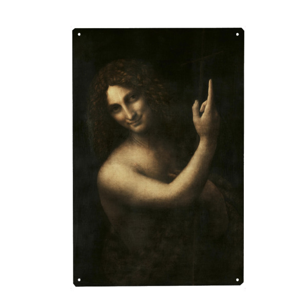 Holzbild "Johannes der Täufer" artboxONE - Menschen,Männer - Johannes der täufer,Leonardo,Da vinci,Kunst,Malerei,Gemälde